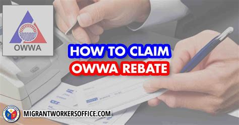 how to check owwa rebate online